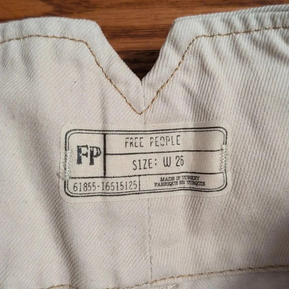 Free People - Collete High Water Khaki Pants - Picture 2 of 9